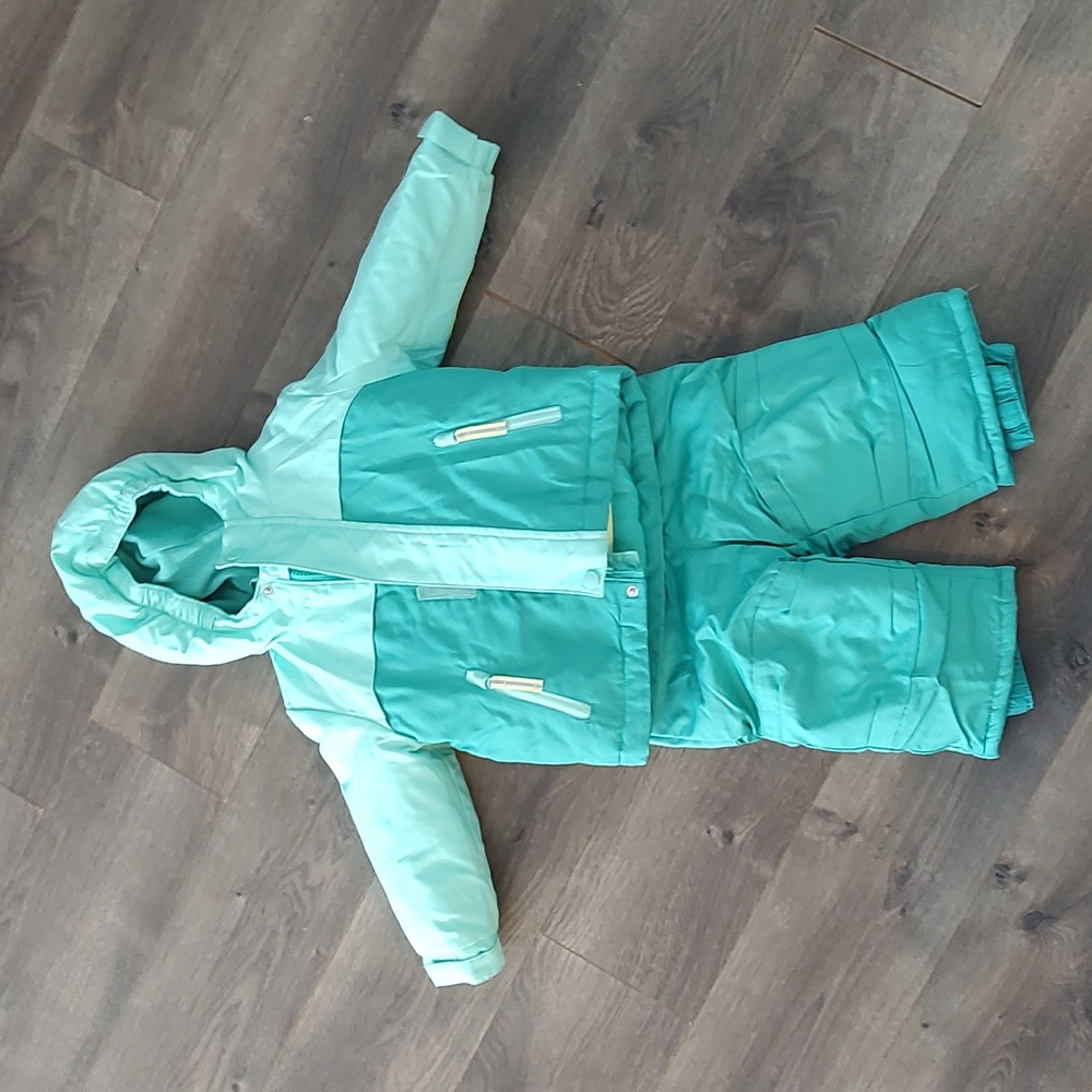 18m teal Cat Jack Snow pants & jacket